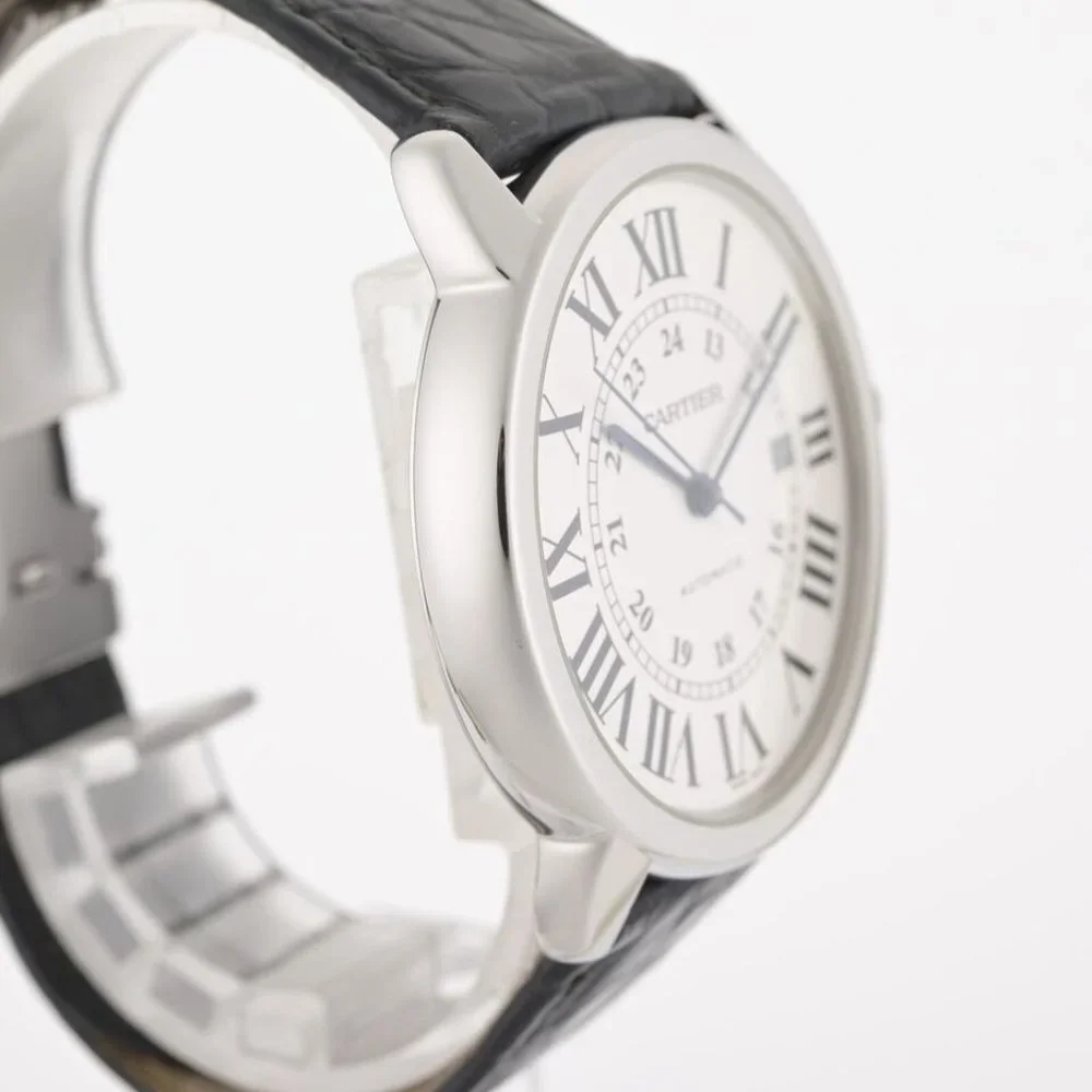 Cartier Ronde Solo XL 3802 W6701010 42mm Stainless Steel Watch W/ Box - Picture 5 of 13